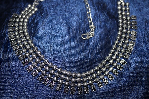 Handmade Triple chain necklace
