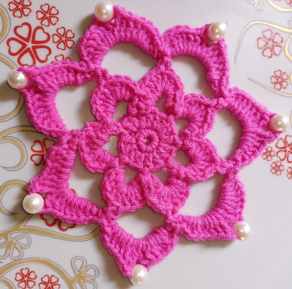 Handmade Crochet coaster 3