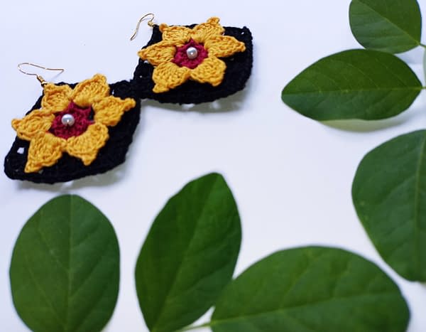 Handmade Crochet earrings 3