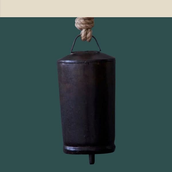 Handmade Black Cylinderical Bell 3