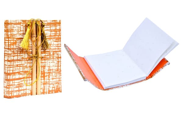 Handmade Hand made Paper Bamboo Artist Diary (Set of 2) 3